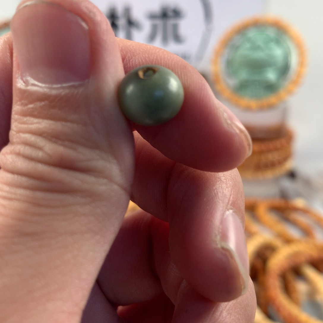 星月菩提吊坠四****巴绿龙三通