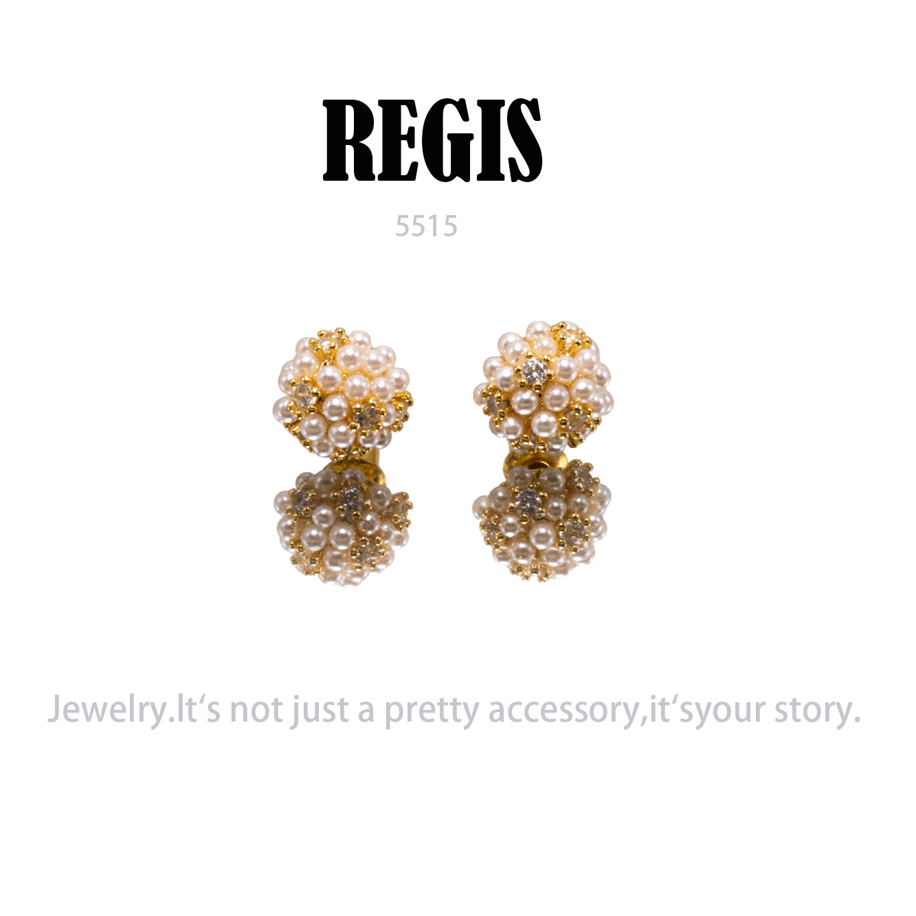 镀K金  REGIS  耳饰～5515