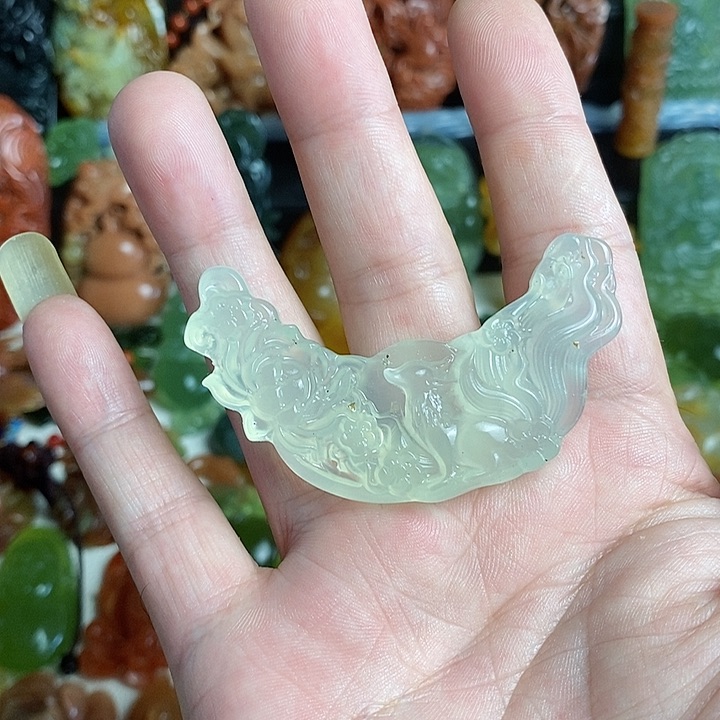 未镶嵌蛇纹石玉颈饰