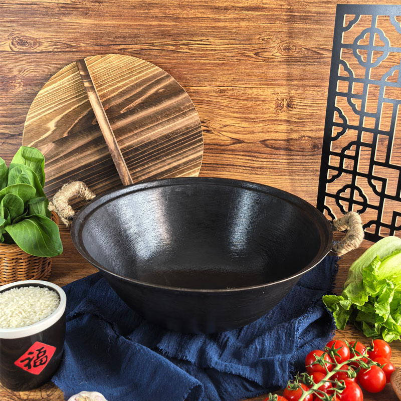 【麒麟锅土麒麟】双耳大元宝炒锅