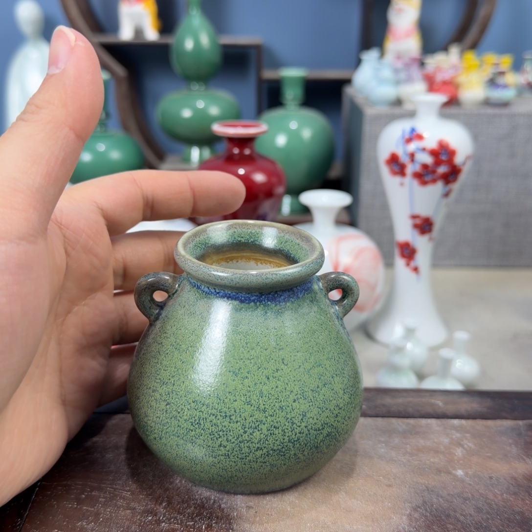 陶瓷手工小花器摆件