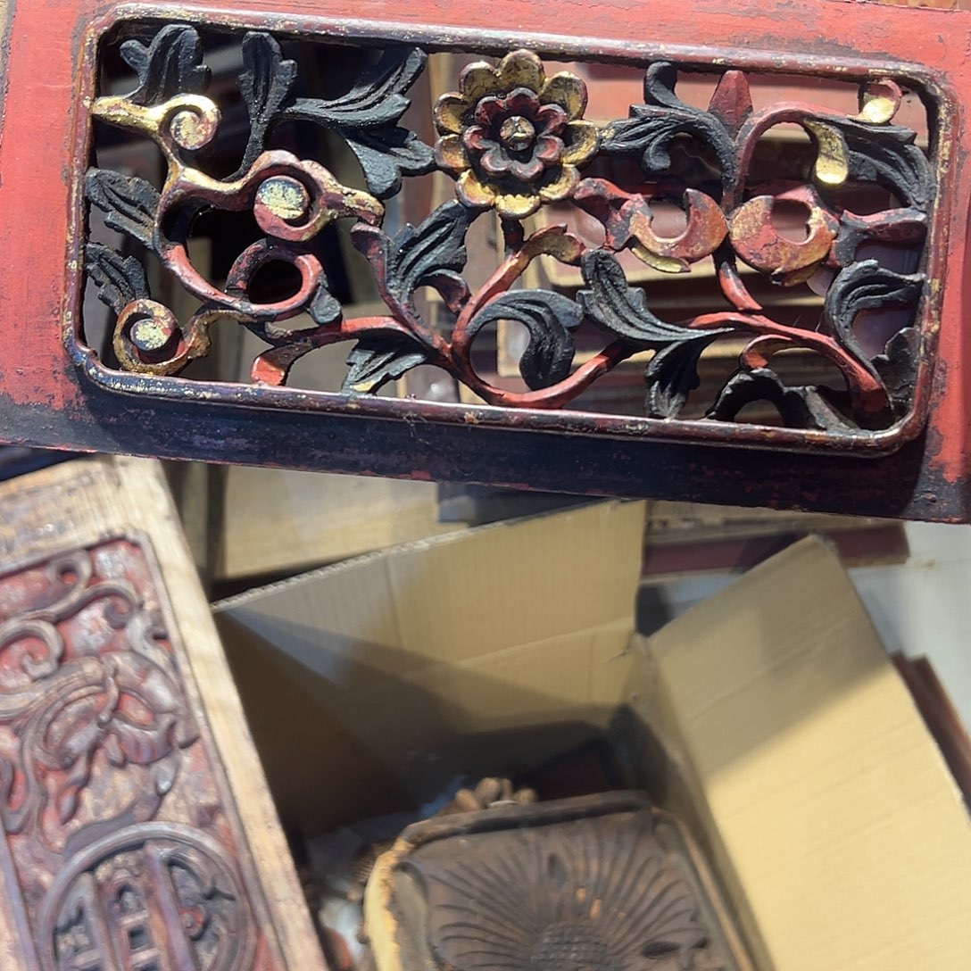 永***依香榧木老木雕花板