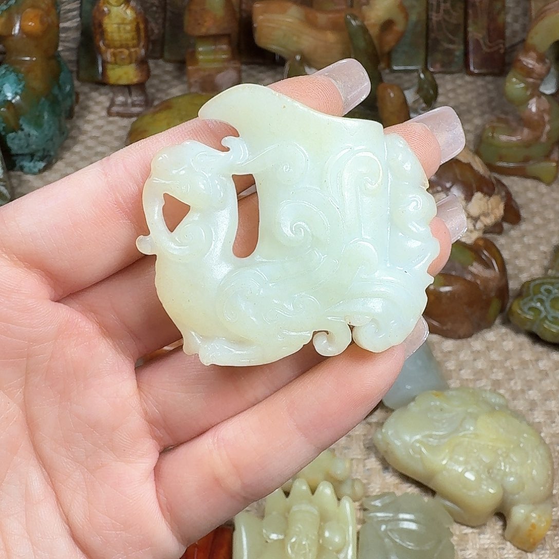 白玉菩提吊坠挂件