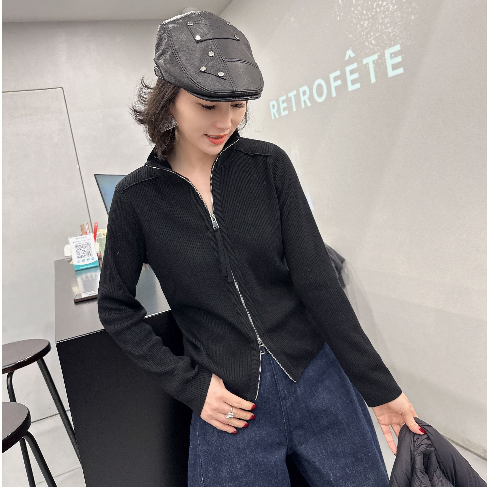 女长袖秋冬欧美风女百搭羊毛衫