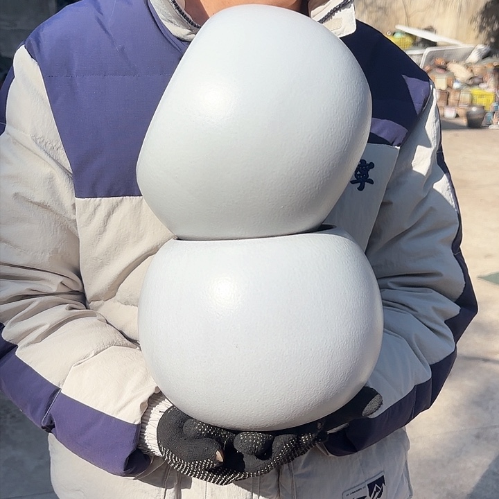 红陶白球两个口径15*16