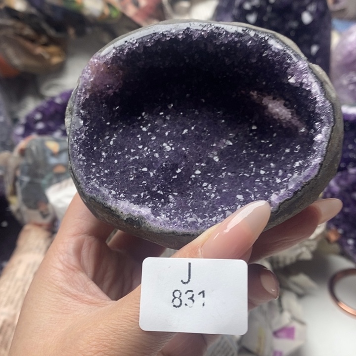 紫晶珠宝半成品未镶嵌