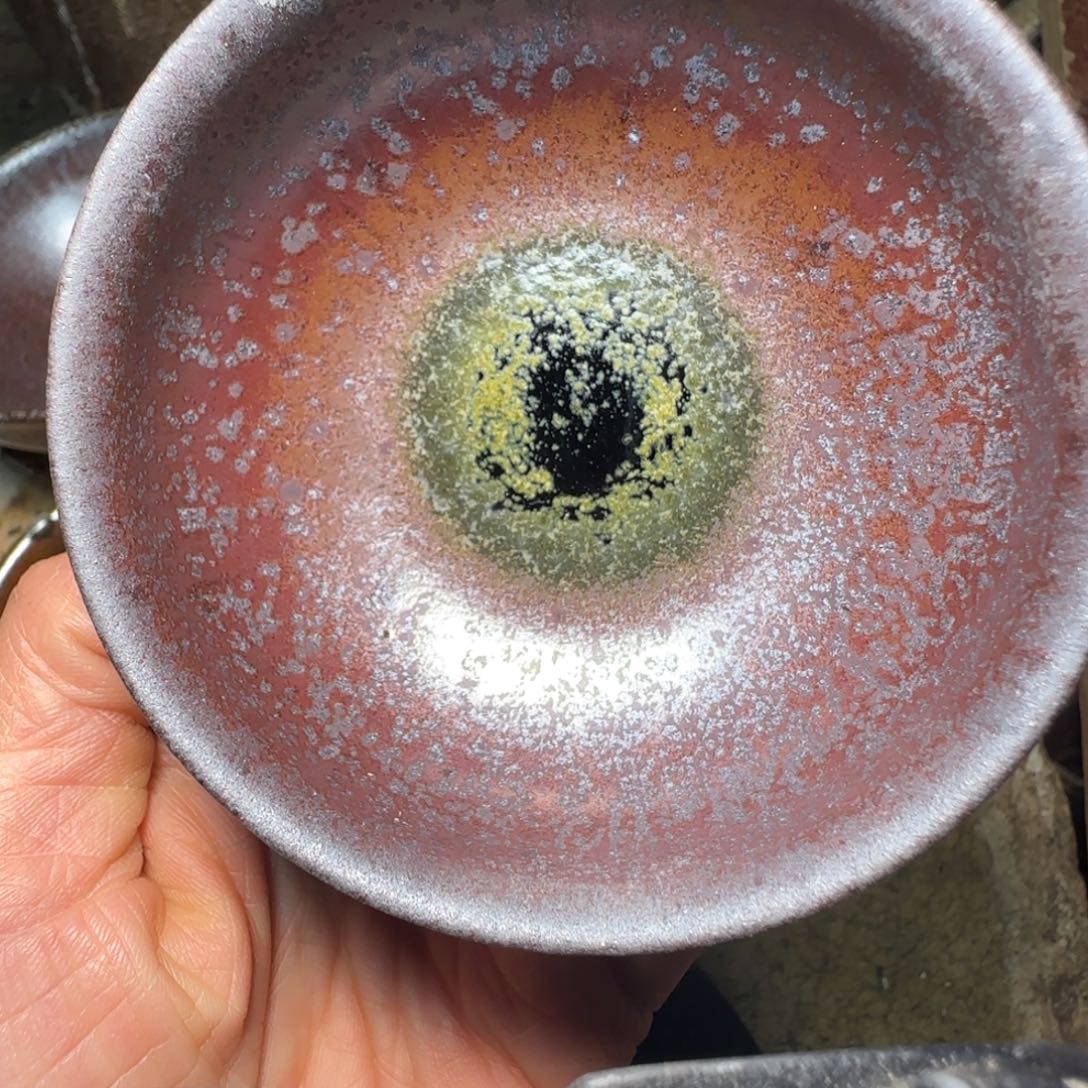 柴烧建盏茶盏茶杯57