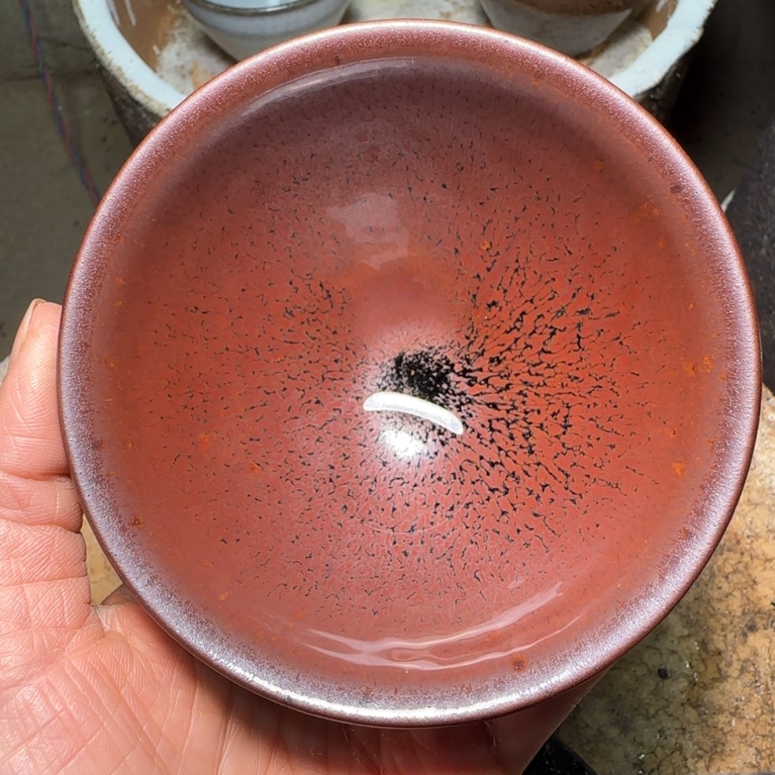 柴烧建盏茶盏茶杯871