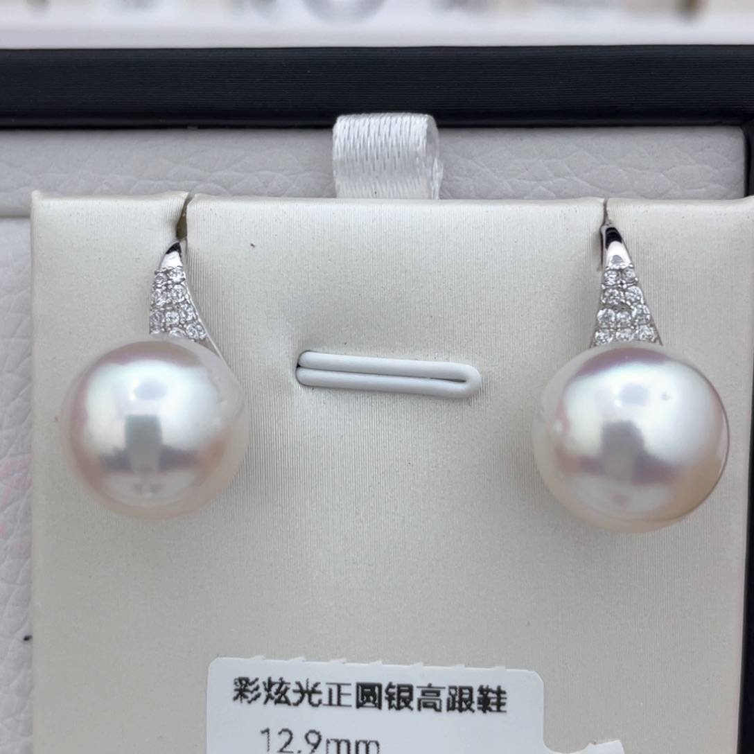 海水珍珠高跟鞋银S925镶嵌