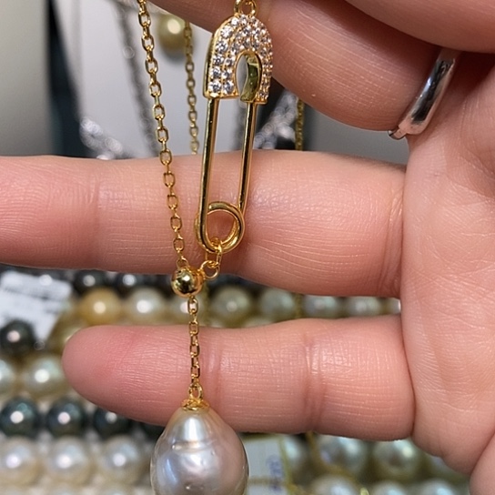 海水珍珠颈饰银S925镶嵌安*12-13