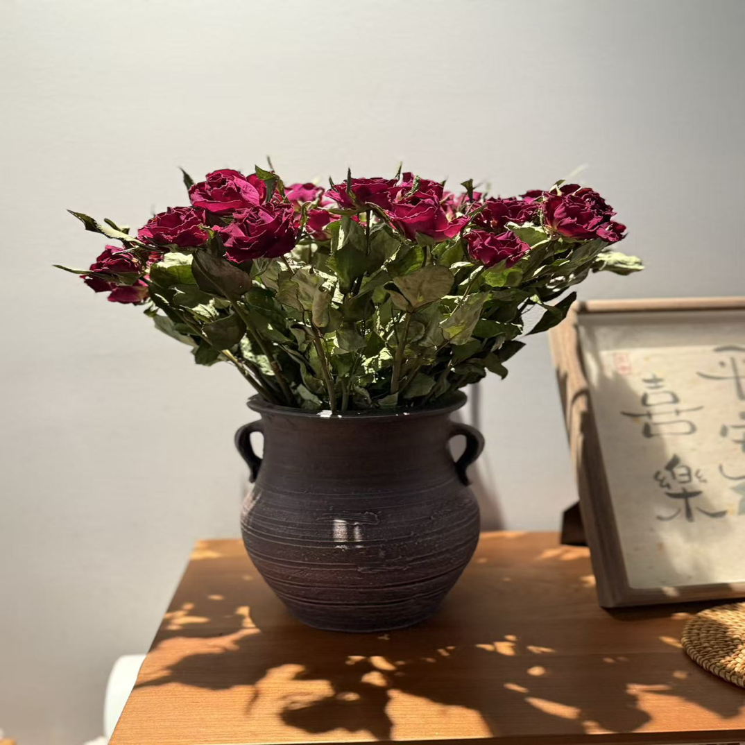 【弗洛伊德】玫红偏紫家居干花装饰美学提升家居氛围气息玫瑰