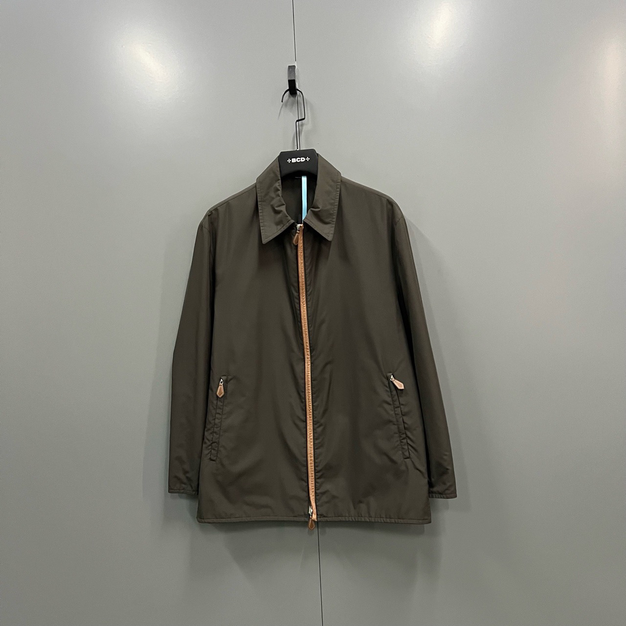 95新 Hermes/爱马仕 （jp）203 纯色拉链翻领夹克 52码/95新