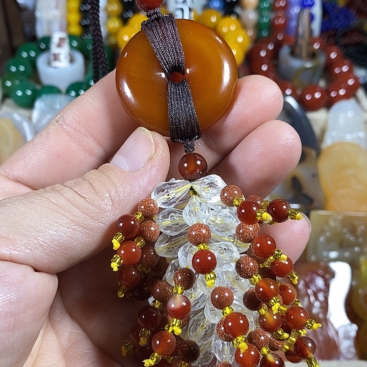 少***排玛瑙/玉髓未镶嵌车挂