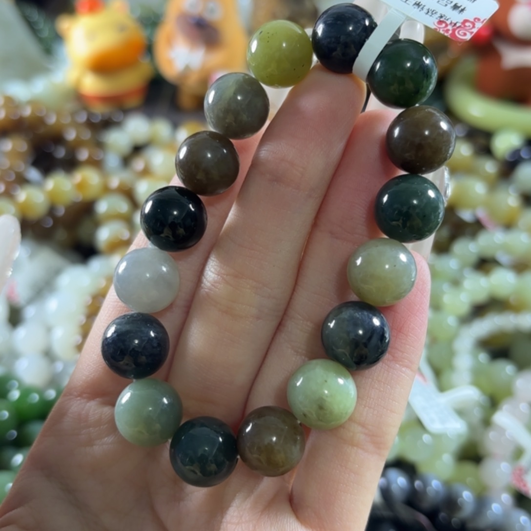 和田玉未镶嵌手链251