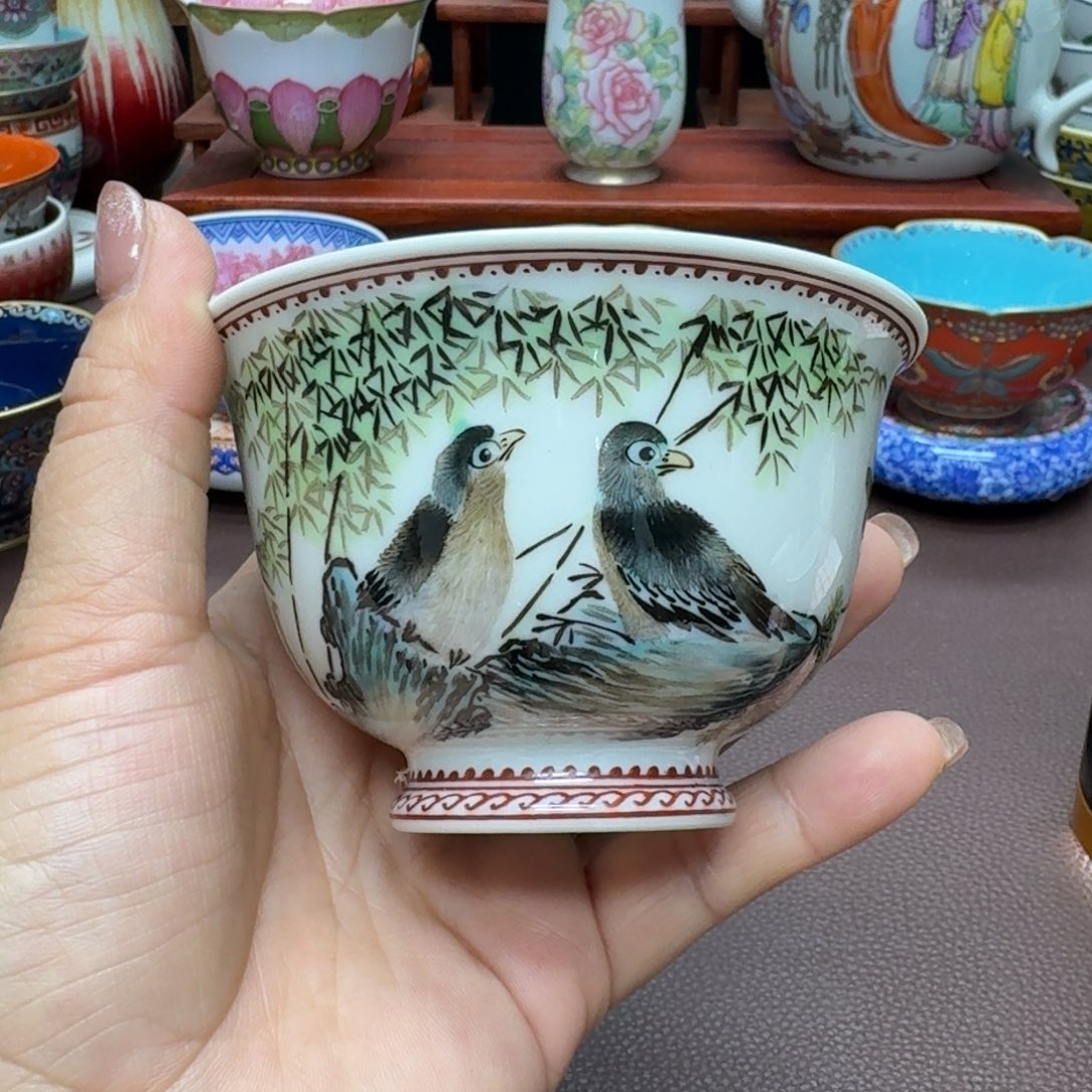 瓷片景德镇仿古手工制作精品展示