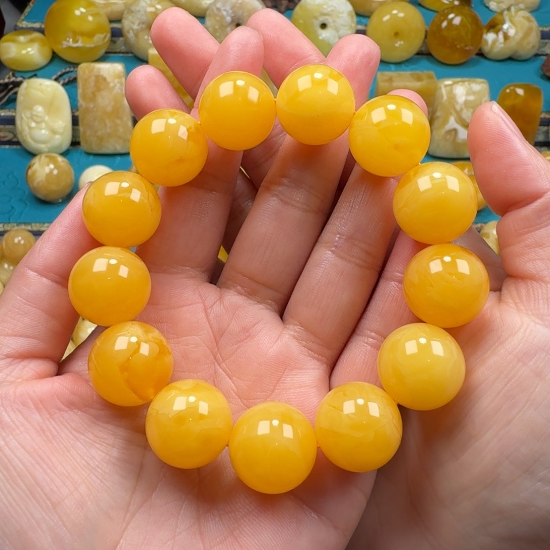 琥珀手链未镶嵌蜜蜡