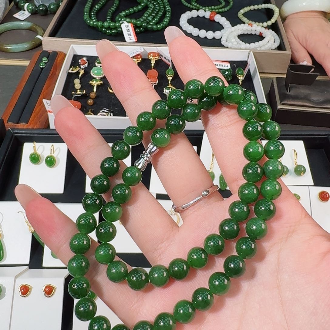 未镶嵌和田玉手链妈妈链卡8