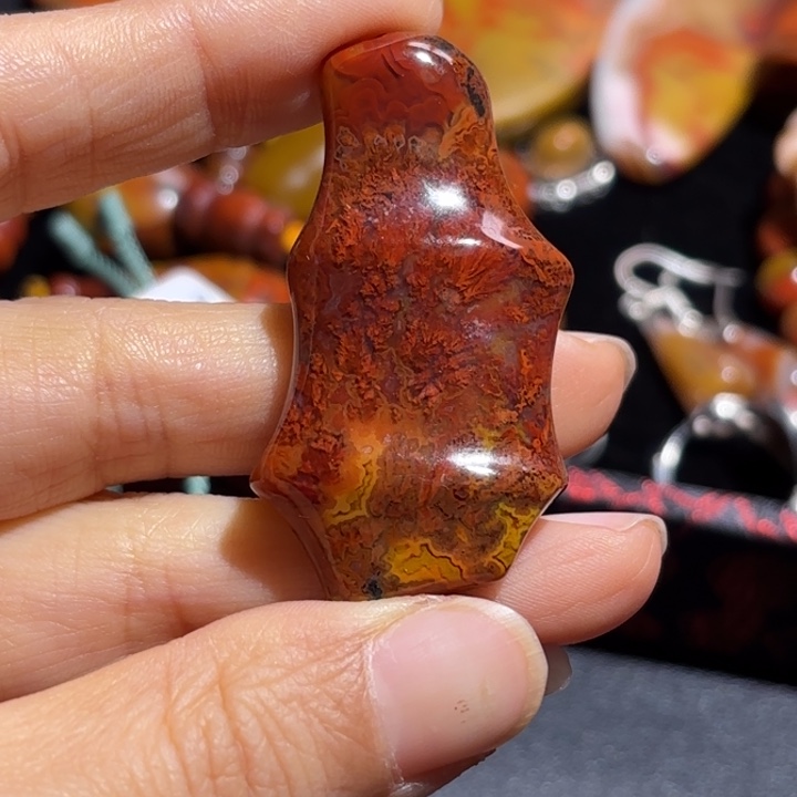 玛瑙/玉髓吊坠(不含链)未镶嵌无***策