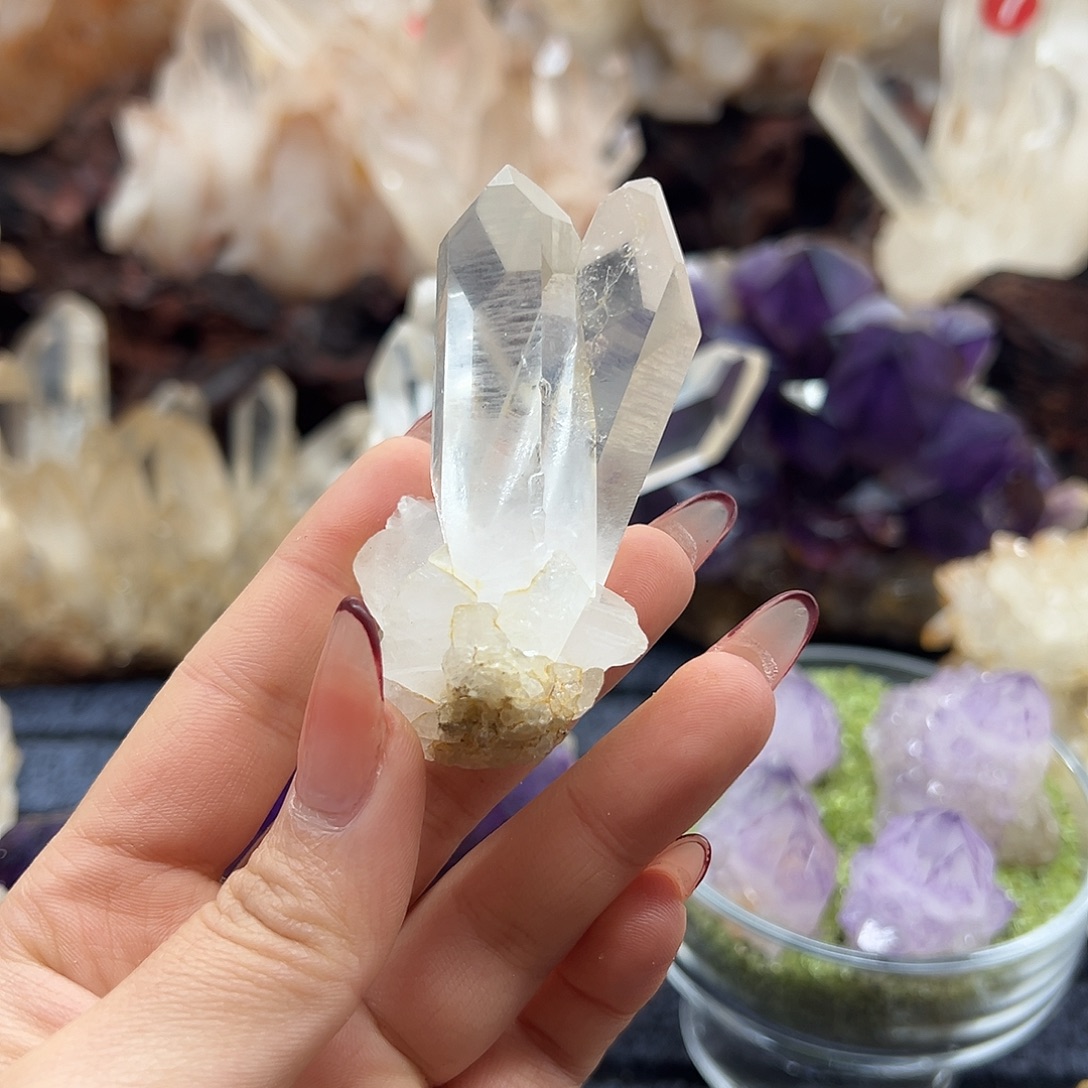 常***室银S925镶嵌水晶珠宝半成品