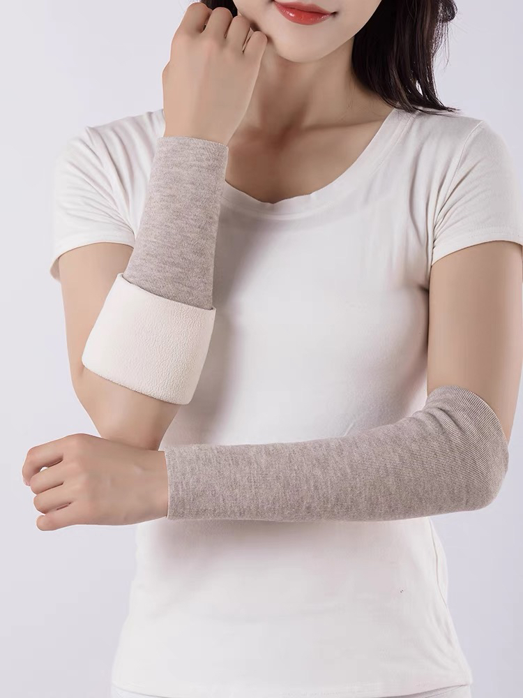 冬季保暖加绒加厚加长护肘女护臂护腕关节防寒手腕胳膊手肘保护套
