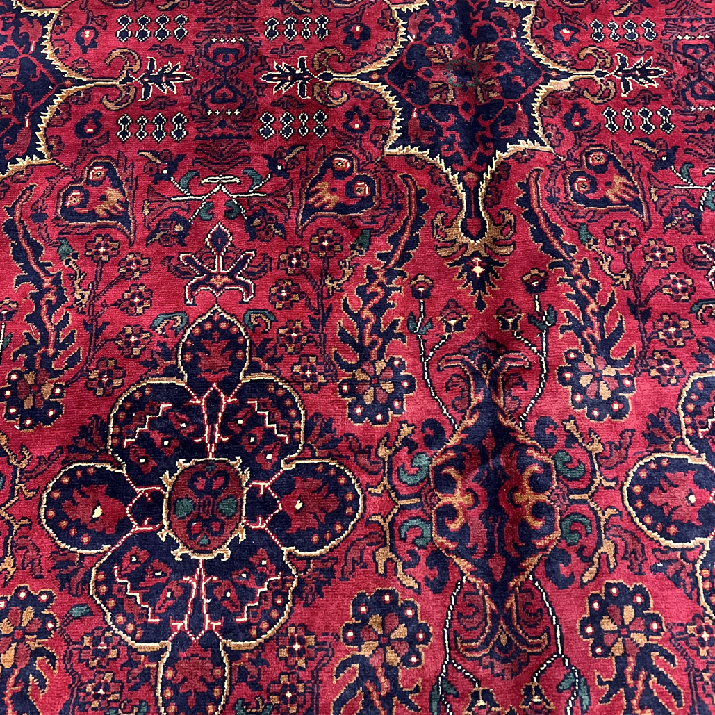 阿富汗手工羊毛地毯196 x290