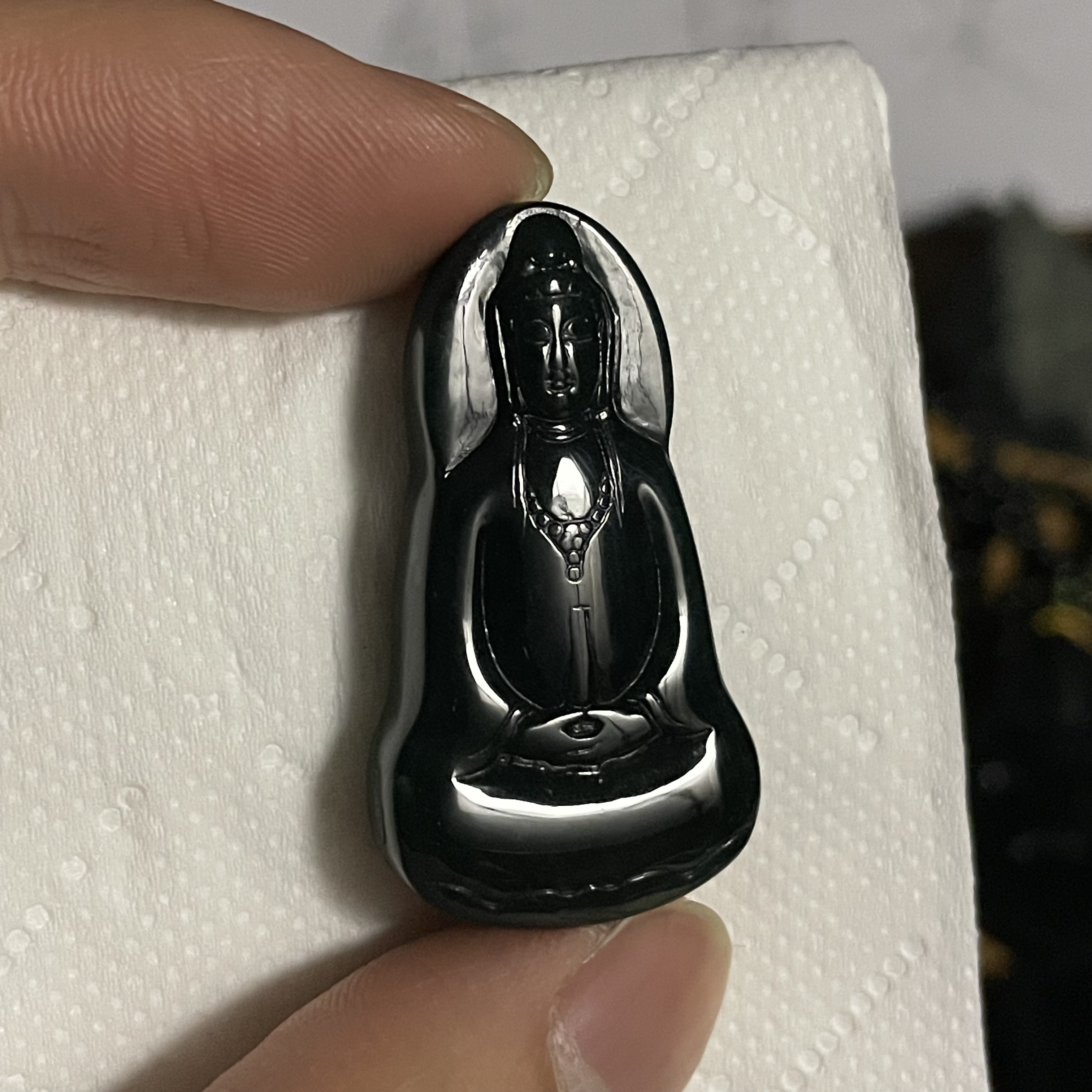 天然翡翠a货 素衣观音h