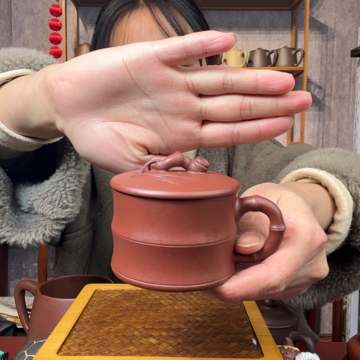 茶杯紫砂原矿紫砂杯