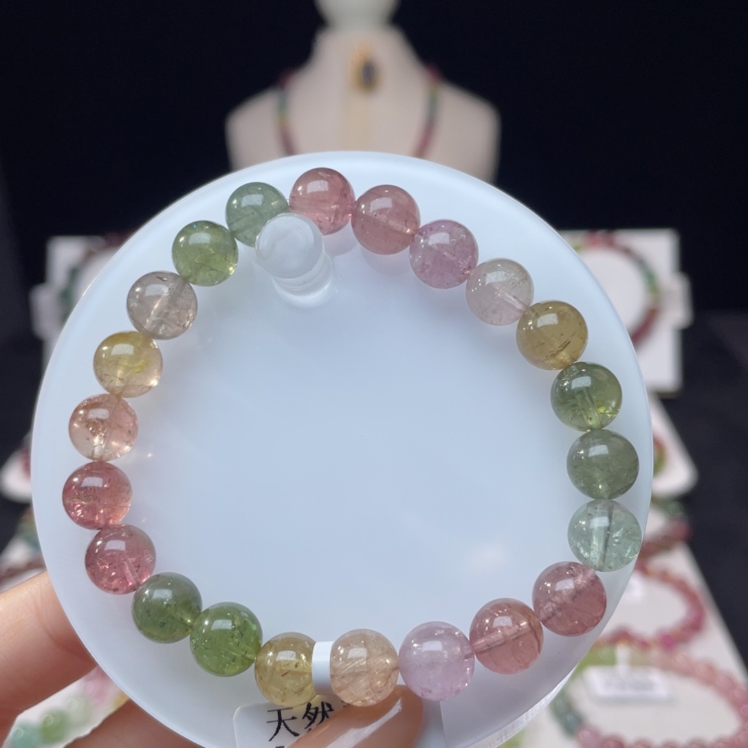 未镶嵌手串碧玺8.5mm+   