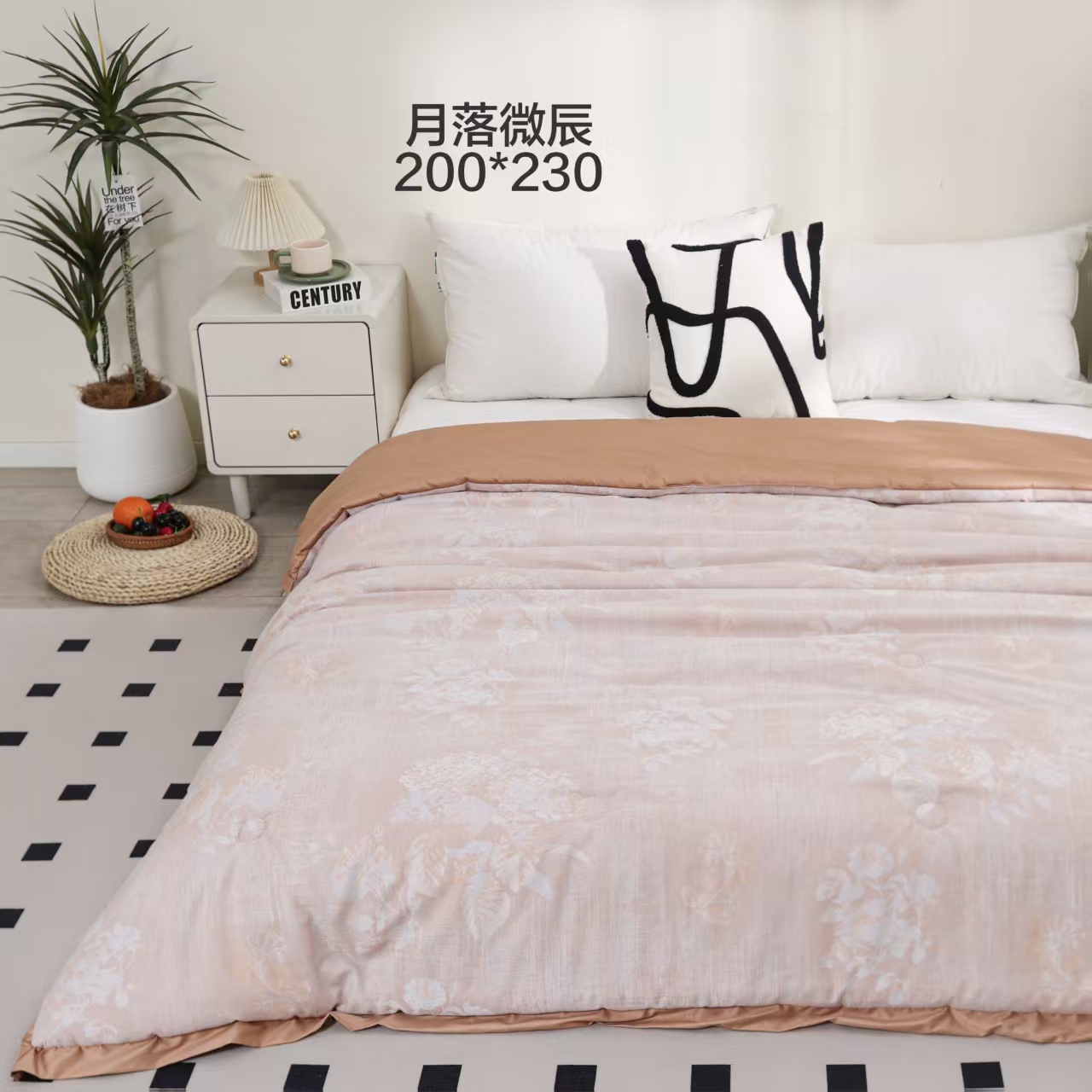 【月落微辰】200/230纯棉双层纱大豆被双人冬被