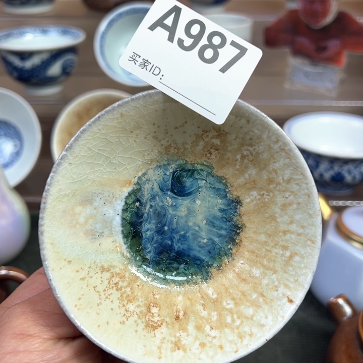 摆件987景德镇手工柴烧主人杯