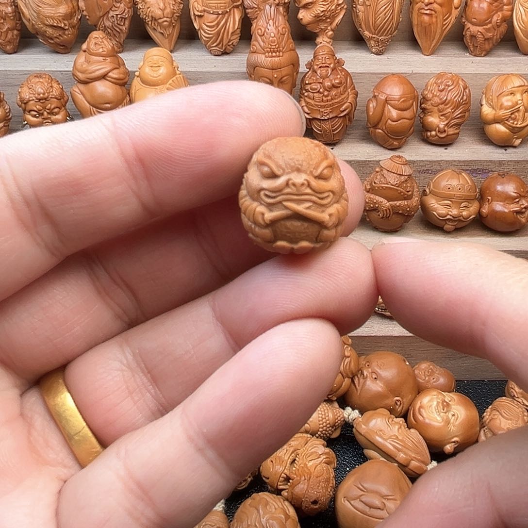 橄榄核吊坠17金蟾福利