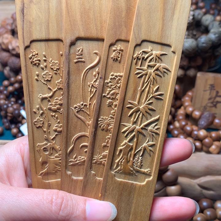 檀香木手串/手链老山檀香书签瑕