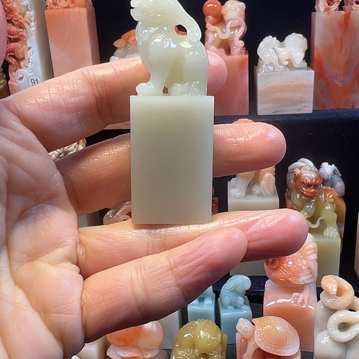 寿山石印石寿山石手工雕刻