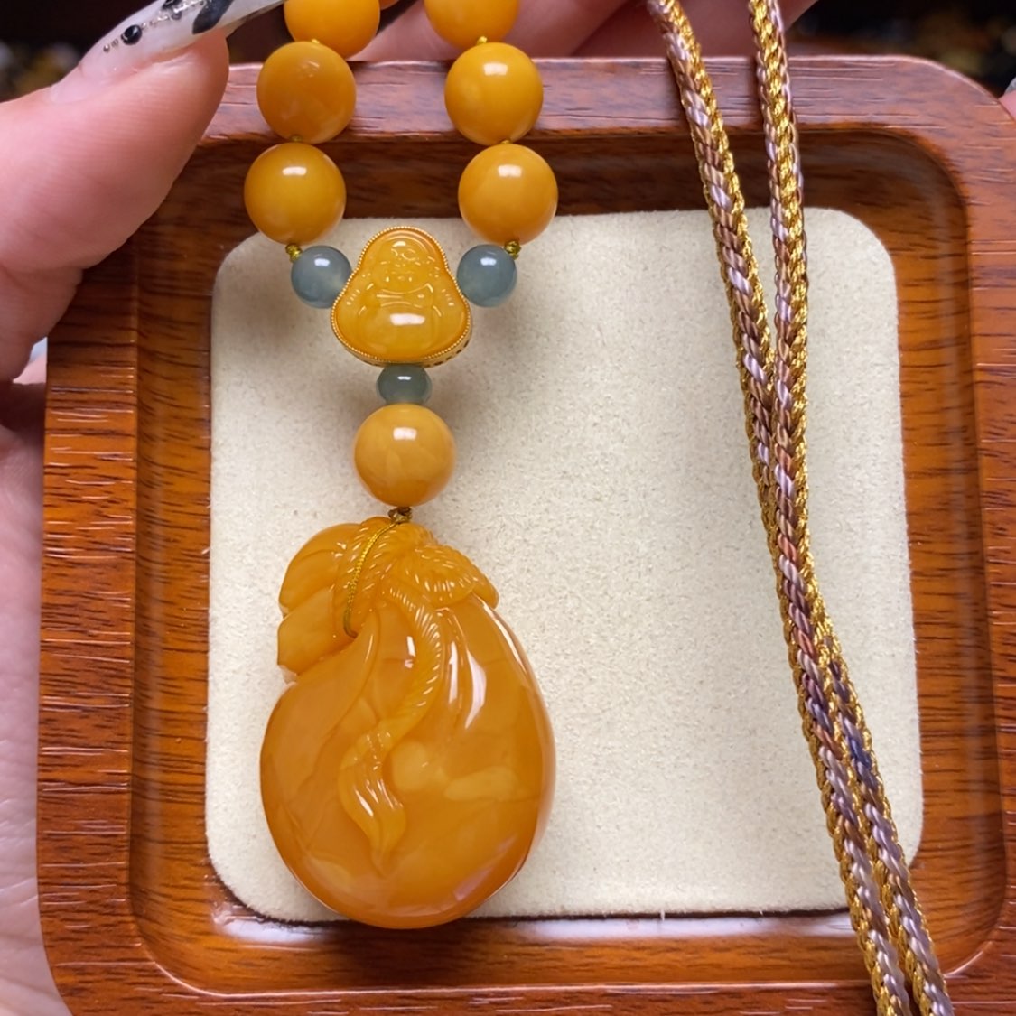 【闪购商品】蜜蜡颈饰未镶嵌项链