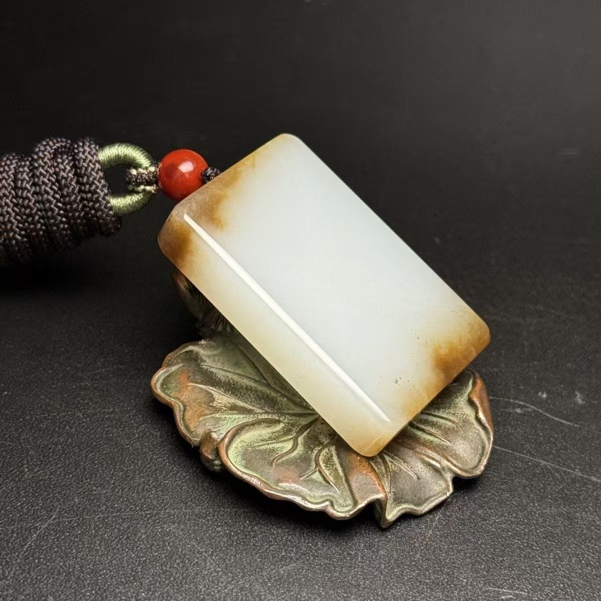  和田玉于田料无事牌