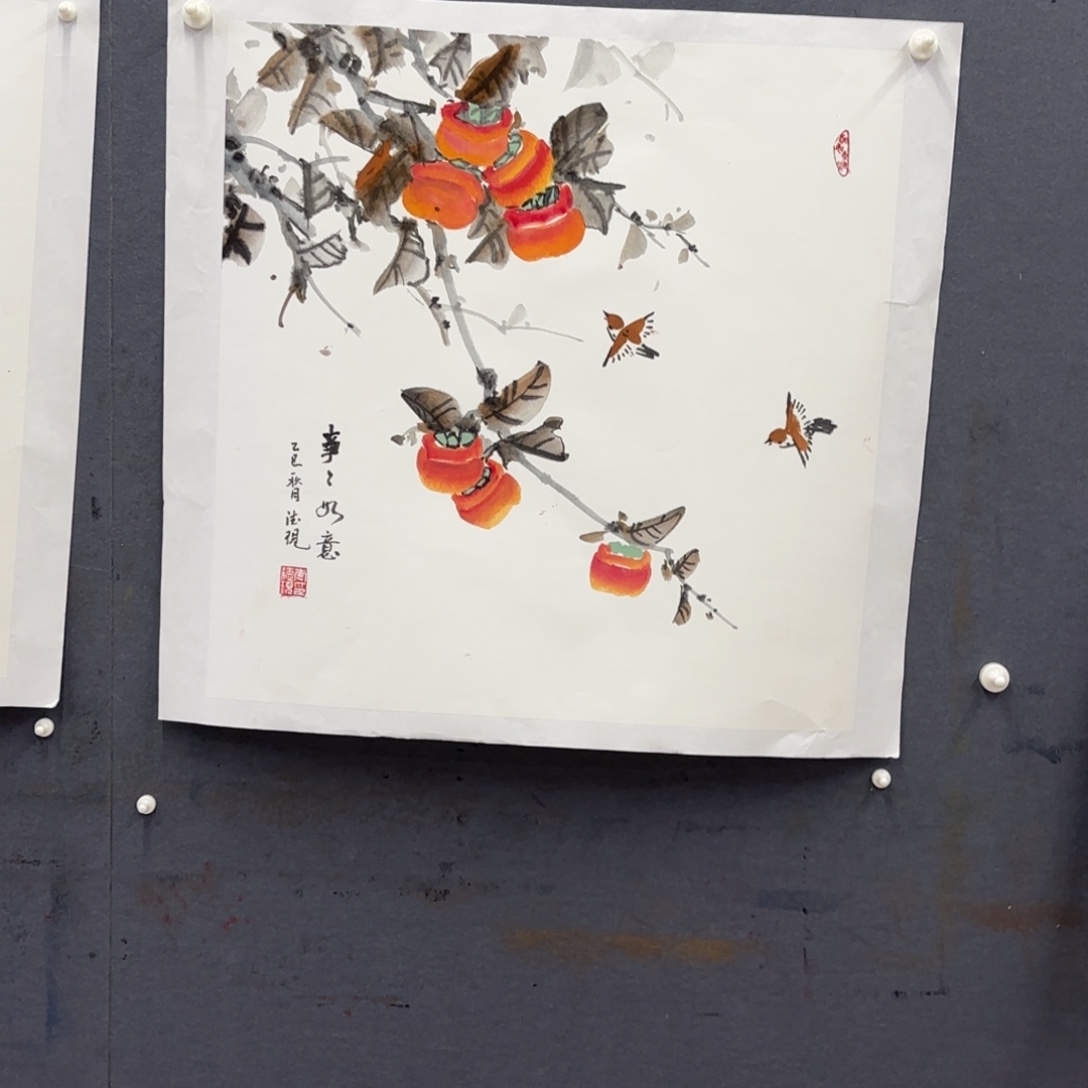 用***7国画李德现四尺斗方艺