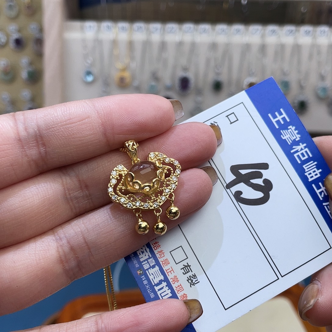 颈饰银S925镶嵌水晶