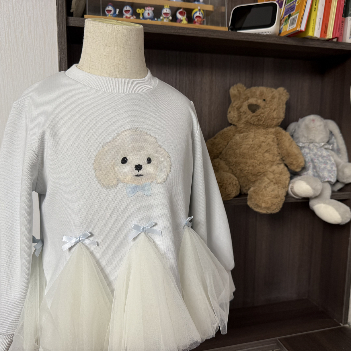 【小里物童品】 橙小七25秋新款女童卫衣拼接蕾丝纱卫衣时尚洋气