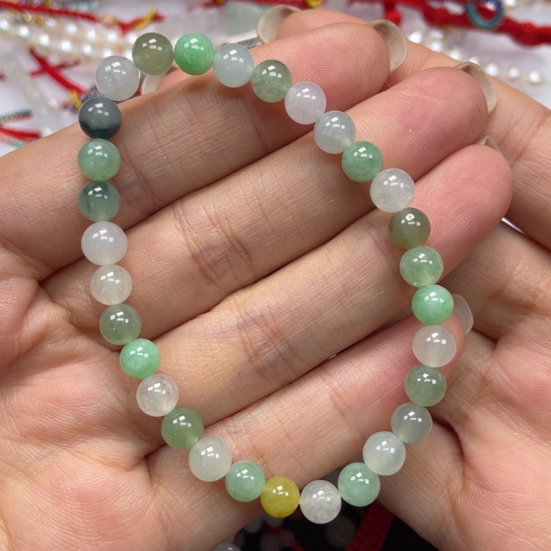 睿***睿翡翠未镶嵌手串999999999