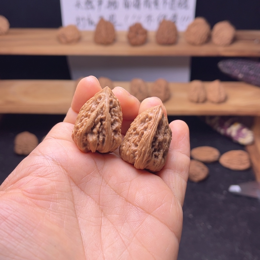 微***雨文玩核桃吊坠涿鹿南疆夫妻对28