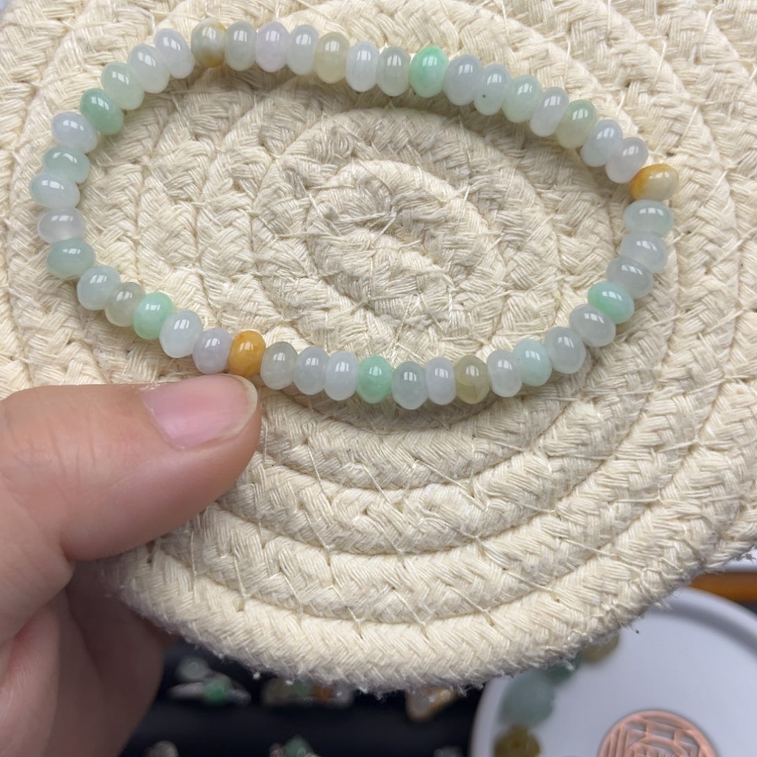 翡翠未镶嵌手链翡翠6.2
