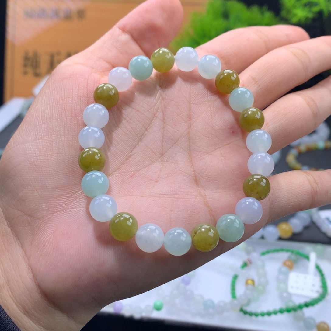 翡翠未镶嵌手链卡8