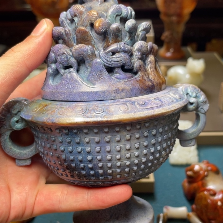 用***3和田玉未镶嵌挂件