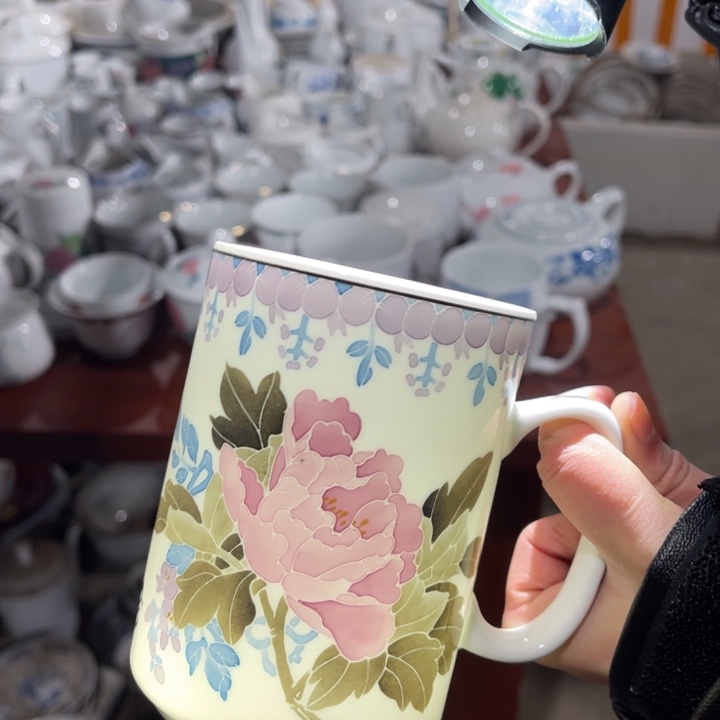 醴陵高温瓷釉下手绘500毫升