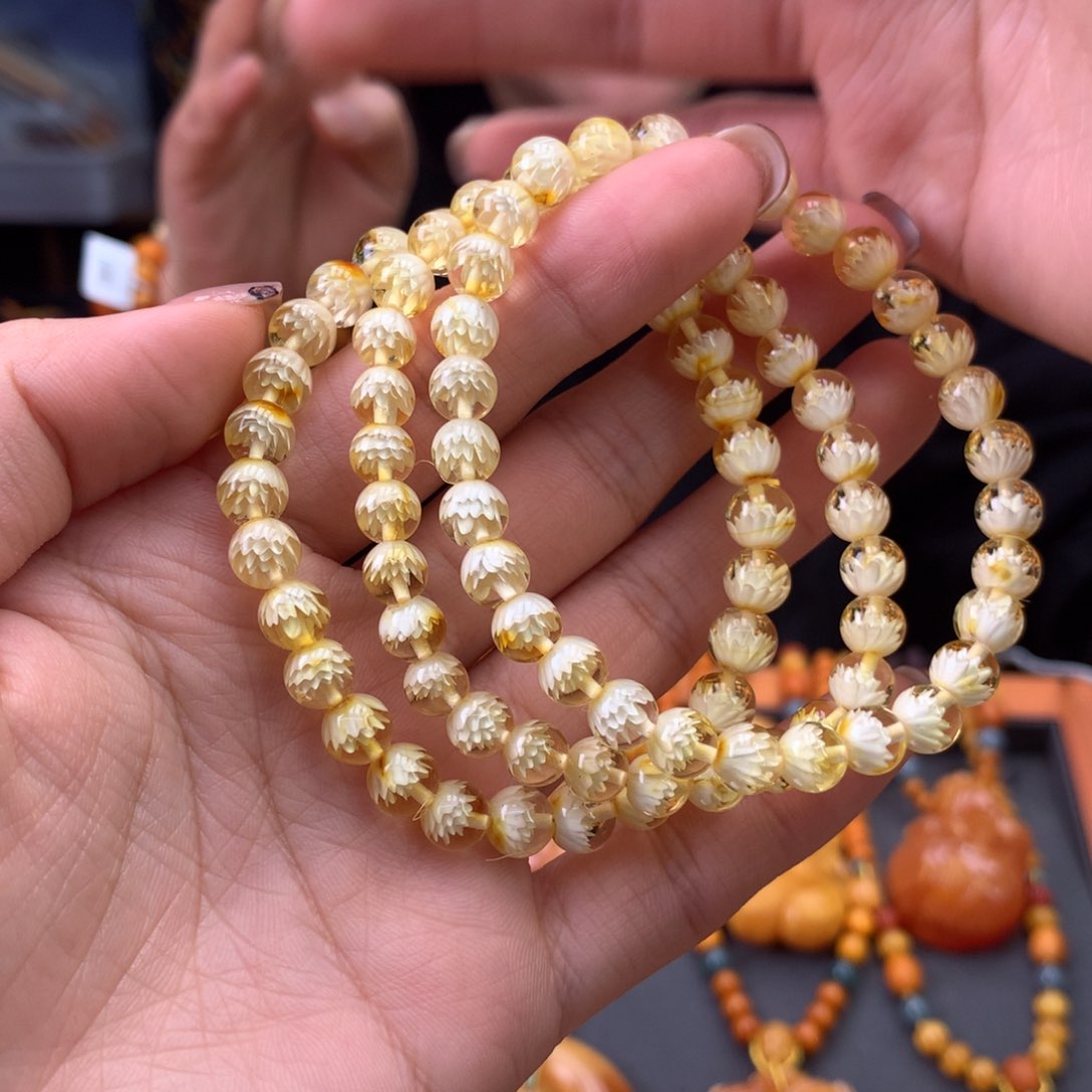 未镶嵌琥珀手串多样性发一