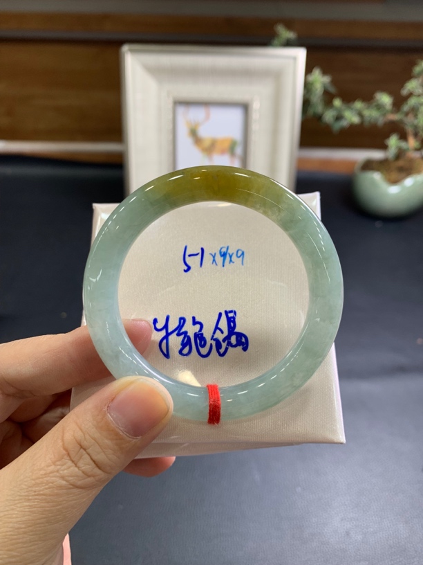 天然翡翠黄翡圆条