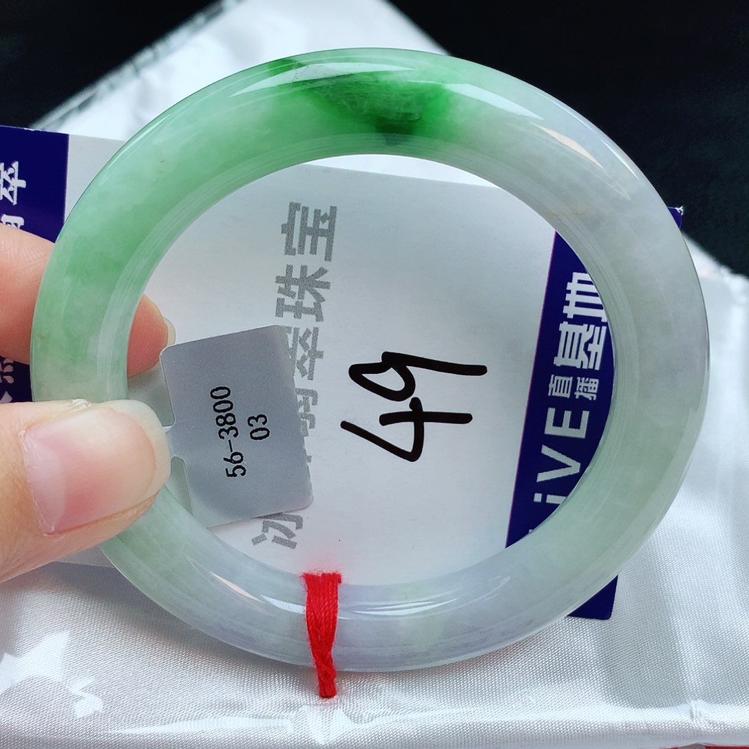 翡翠手镯未镶嵌缅甸天然A货翡翠手镯