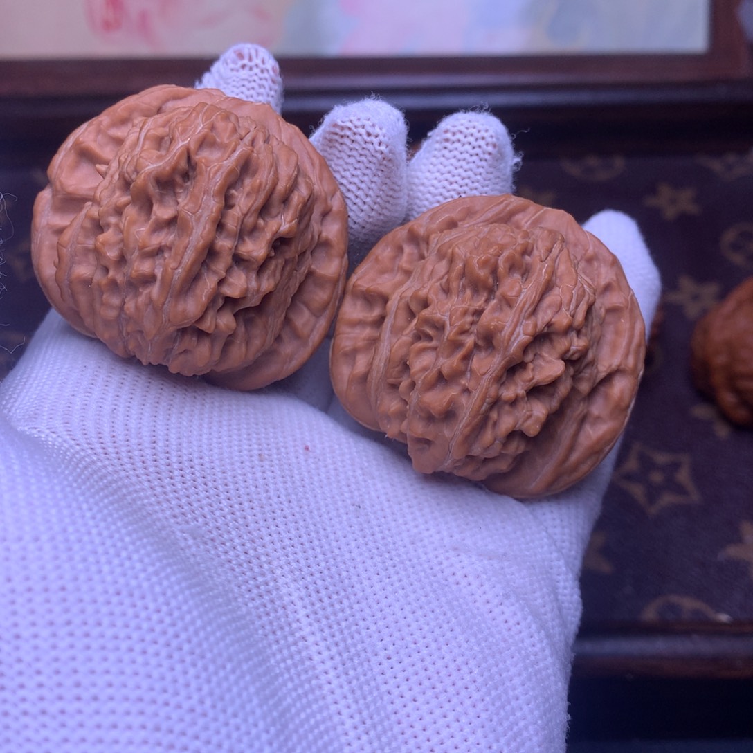 文玩核桃把件43四座楼