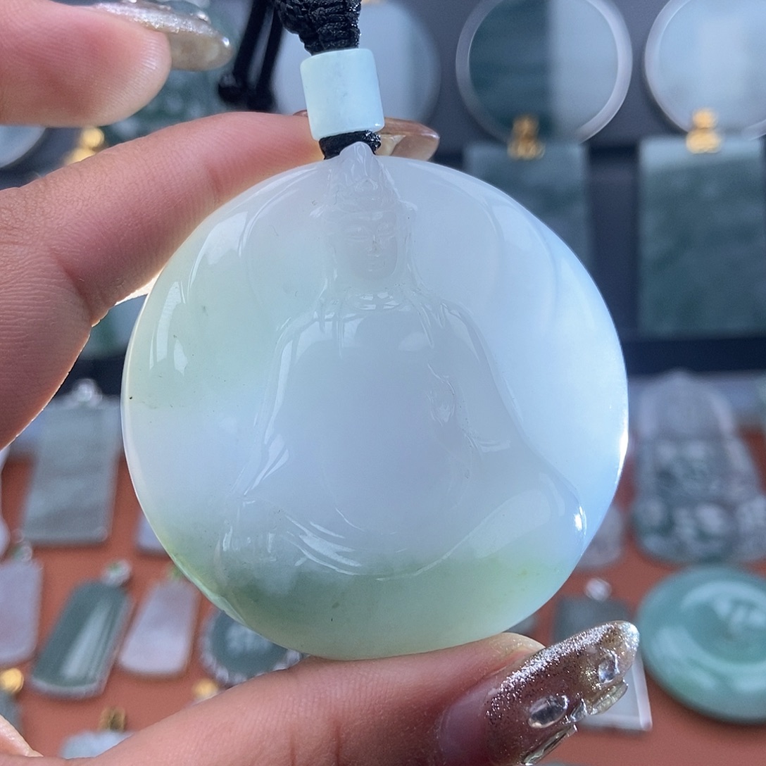 翡翠未镶嵌吊坠(不含链)