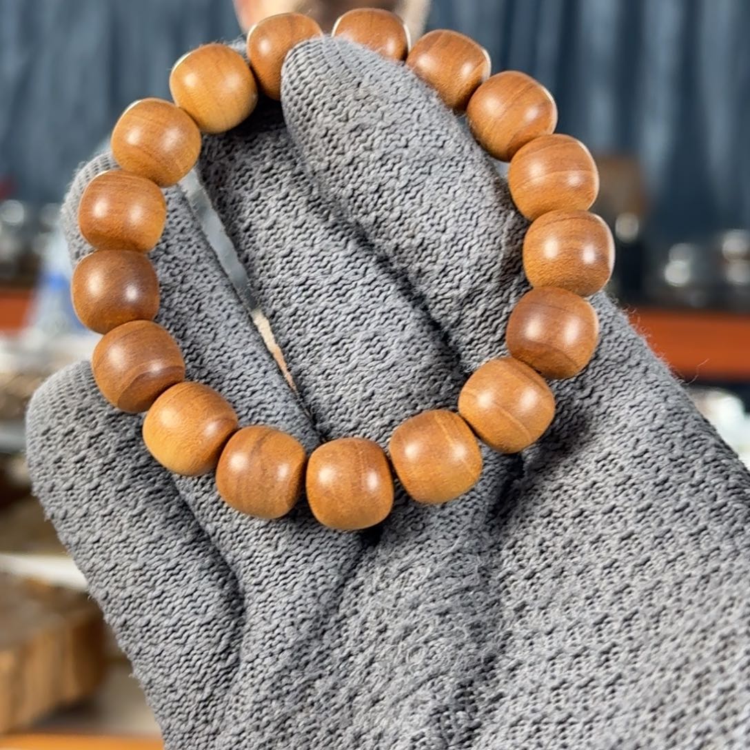 檀香木其他沉水级福利王系列十号料“百年虫漏”1213横黑